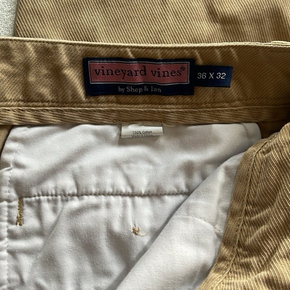 VINEYARD VINES Men's Tan Collegiate Pant 36x 32 - Picture 2 of 9